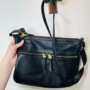 Fossil Elise Black Crossbody Bag